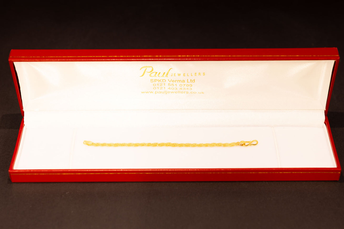 22ct Gold Twisted Rope Baby Bracelet