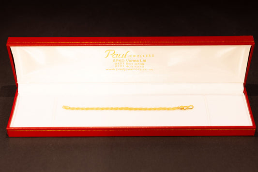22ct Gold Twisted Rope Baby Bracelet