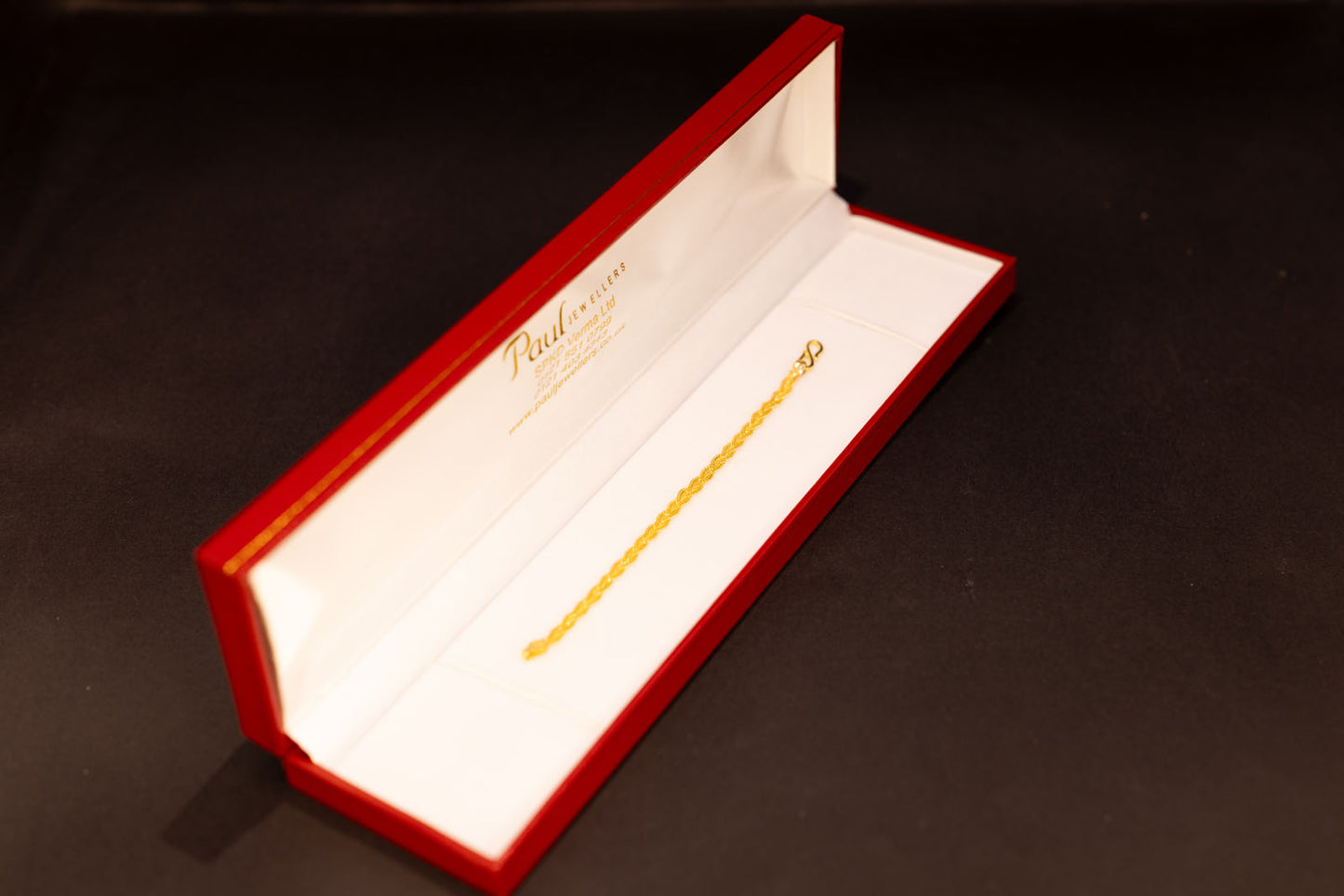 22ct Gold Twisted Rope Baby Bracelet