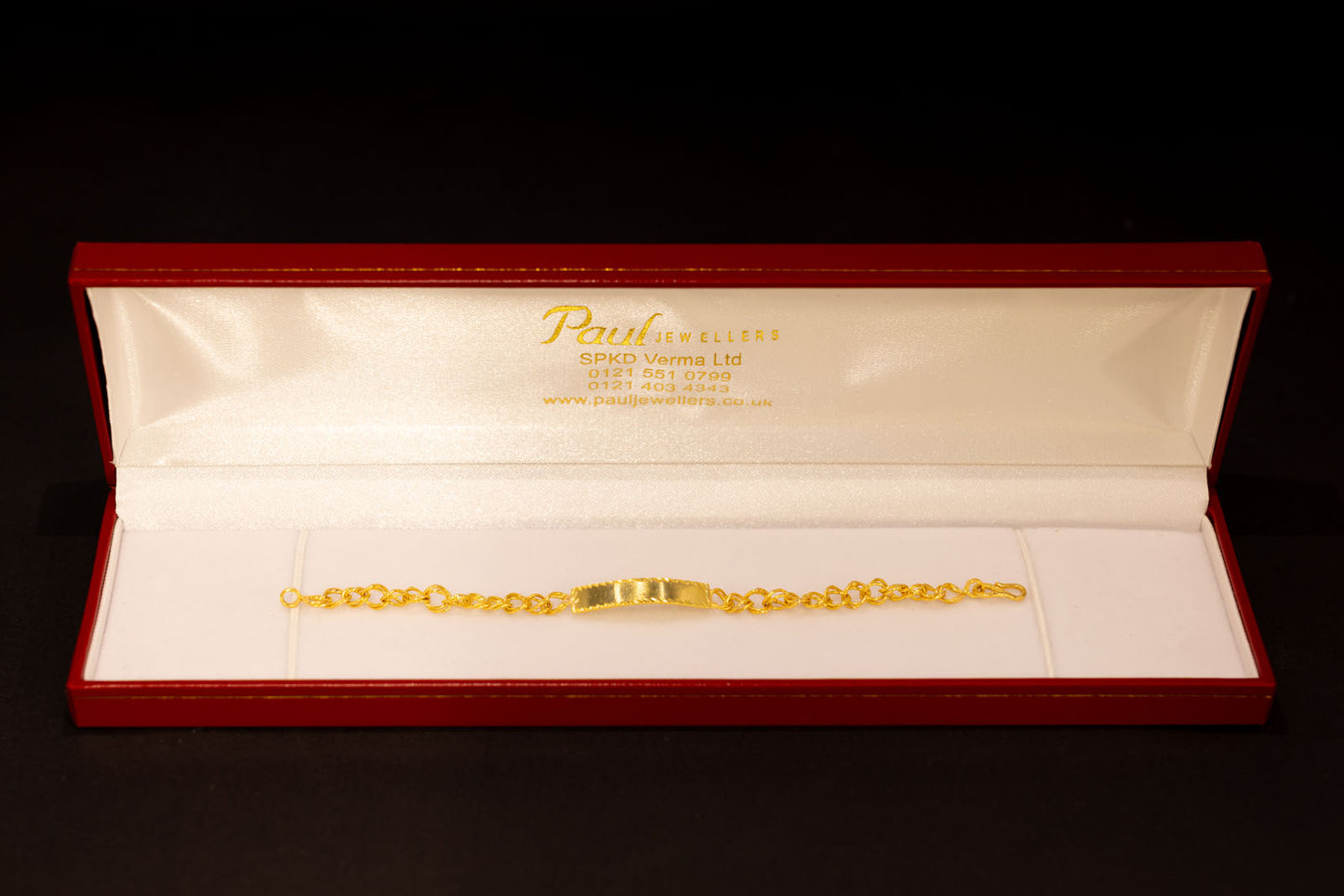 22ct Gold Baby ID Bracelet