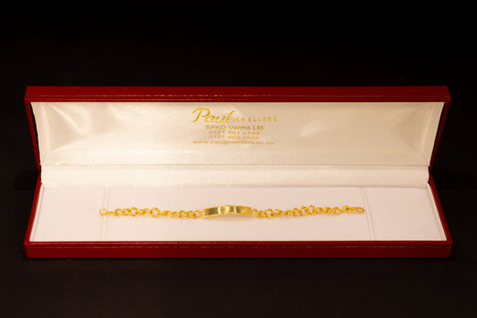 22ct Gold Baby ID Bracelet