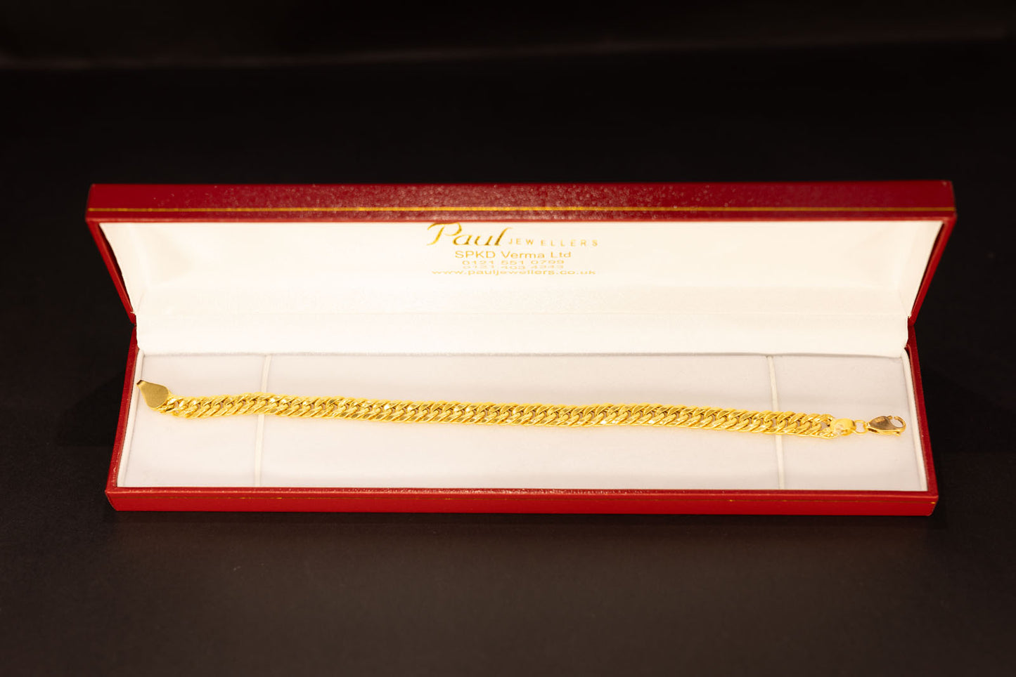 22ct Gold Classic Cuban Link Bracelet